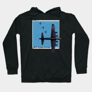 B17 Flying Fortress WW2 bomber airplane over the sea Hoodie